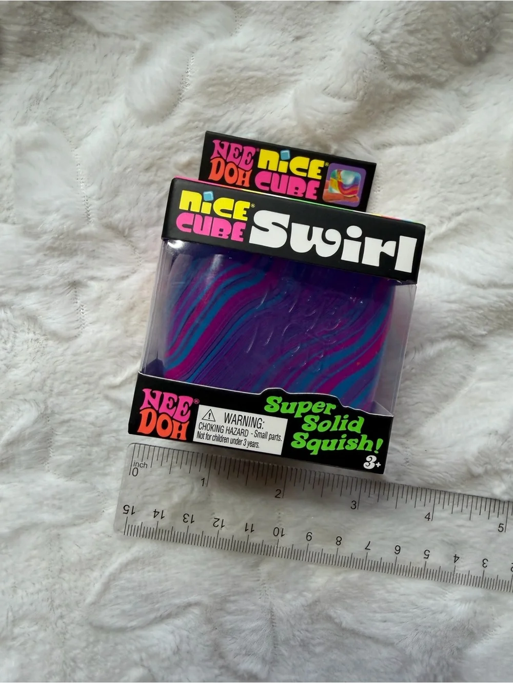 💙💜🩷 NIB NEEDOH by Schylling – Nice Cube Swirl | Blue, Purple & Pink ✨